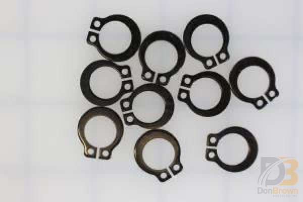 10 PK / RING 1/2 EXT SELF LOCK SNAP AUTO BLACK   13273-10KS - Don Brown Bus Parts