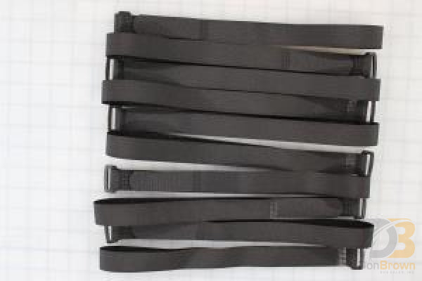 10 Pk / Strap Velcro 1 X 24 Black Kit Shipout 28547-10Ks Wheelchair Parts