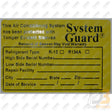 10 Pk System Guard Labels Mt0458 Air Conditioning