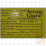 10 Pk System Guard Labels Mt0458 Air Conditioning