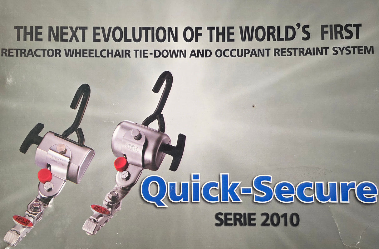 sc002, Retractor Wheelchair Occupant Securement System, Wheel chair seatbelt system
