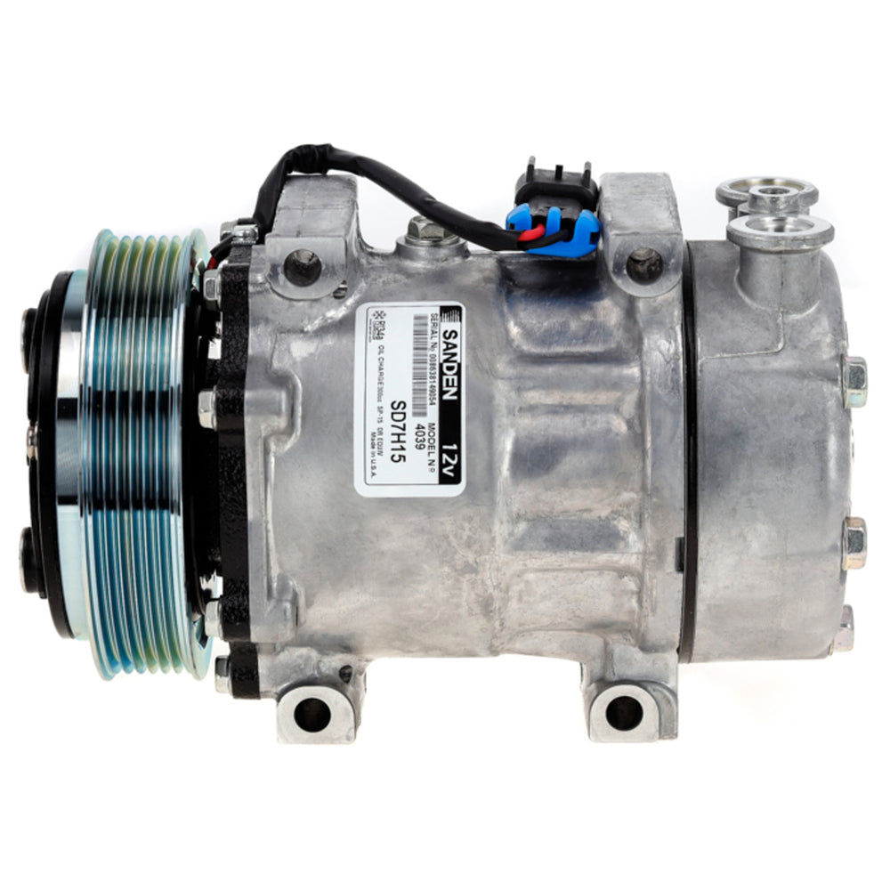 Compressor SD7H15 4039 PV6 125MM 12V Ga Head 20-04039