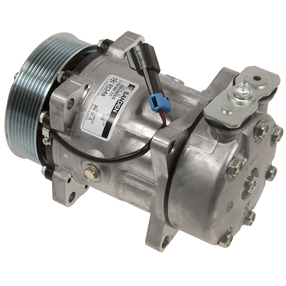 COMPRESSOR SD7H15 119mm PV8 EAR MT GQ HEAD 12V 2 WIRE 20-04705