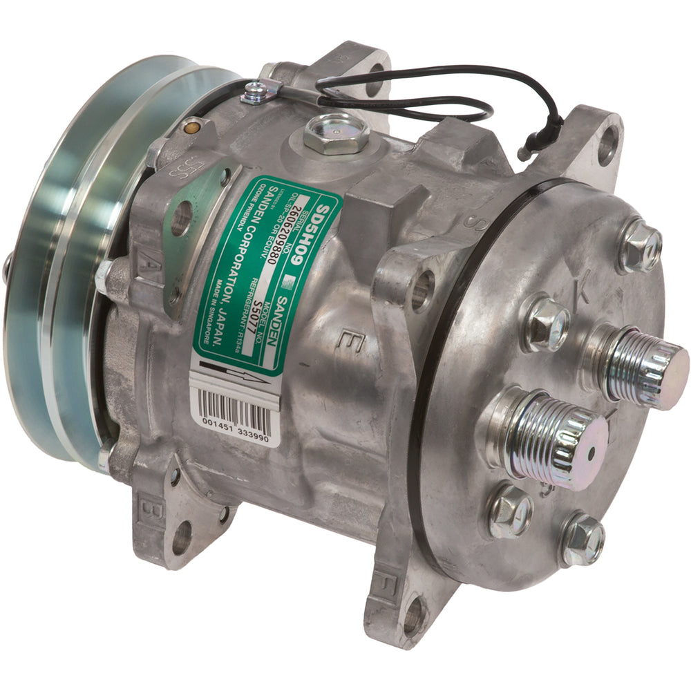 COMPRESSOR SD5H09 EAR MOUNT HOR 125mm 2A GRV 12V 20-05077