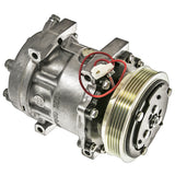 COMPRESSOR SD7H13 PV5 119mm 12V WP HEAD DIR MT VERT PAD 20-07316