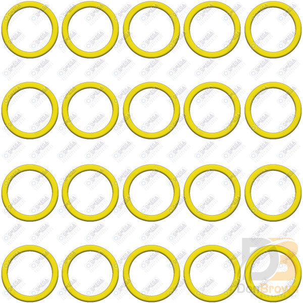 20 Per Yellow Hnbr O Rings Mt3807 Air Conditioning