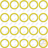 20 Per Yellow Hnbr O Rings Mt3807 Air Conditioning