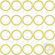 20 Per Yellow Hnbr O Rings Mt3809 Air Conditioning