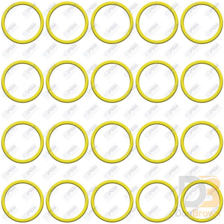 20 Per Yellow Hnbr O Rings Mt3809 Air Conditioning