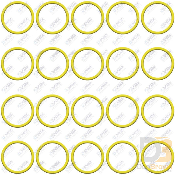 20 Per Yellow Hnbr O Rings Mt3809 Air Conditioning