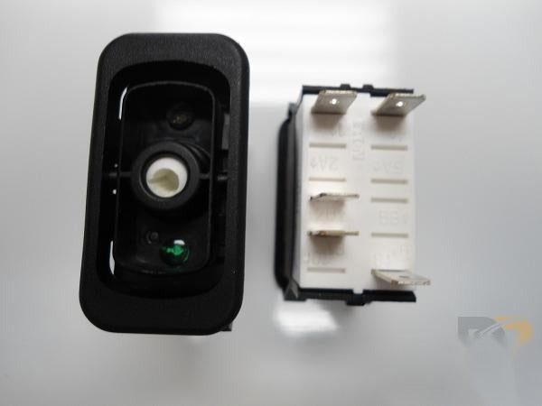 CB210531 Collins B SWITCH SPST ON-OFF GREEN BAR