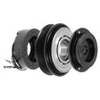 CLUTCH DENSO 7S/7SBU PV6 12V 4.91in 22-11292