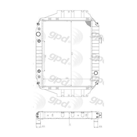 Radiator 96-92 Econoline Van 5.0-5.8L 24-80558