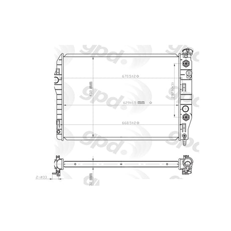 Radiator 93-97 Camaro/firebird 5.7L 24-80602