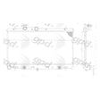 Radiator 00-01 Subaru Legacy / Outback 2.5 H4 A/mt 24-80710