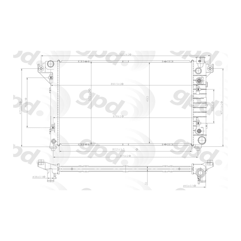 Radiator 98-02 Dodge Ram 1500 Pickup (old Style) 24-80712