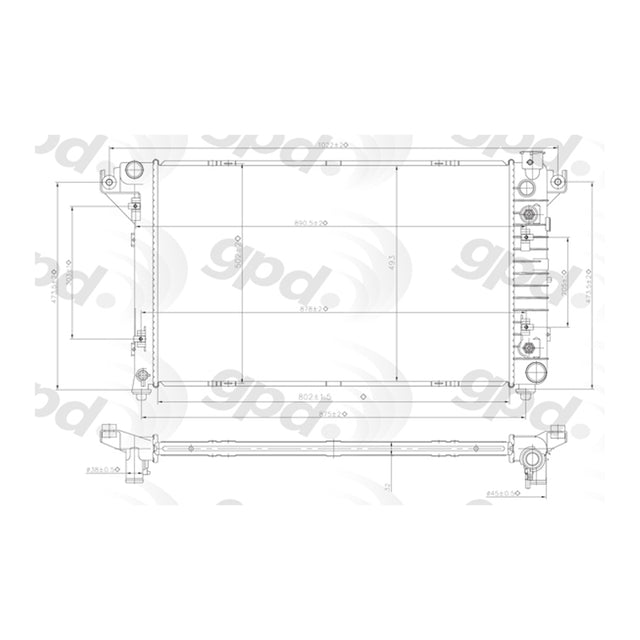 Radiator 98-02 Dodge Ram 1500 Pickup (old Style) 24-80712