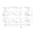 Radiator Stratus/sebring/cirrus L4 00-95 24-80745