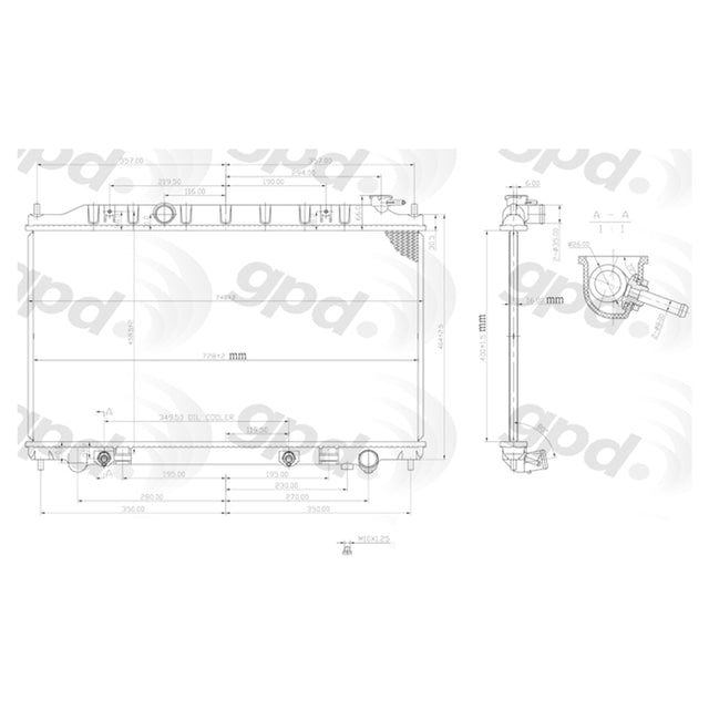 Radiator Nissan Altima 3.5L 02-06 24-80770