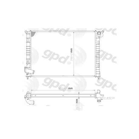 Radiator 02-07 Mini Cooper Base Model 24-80796