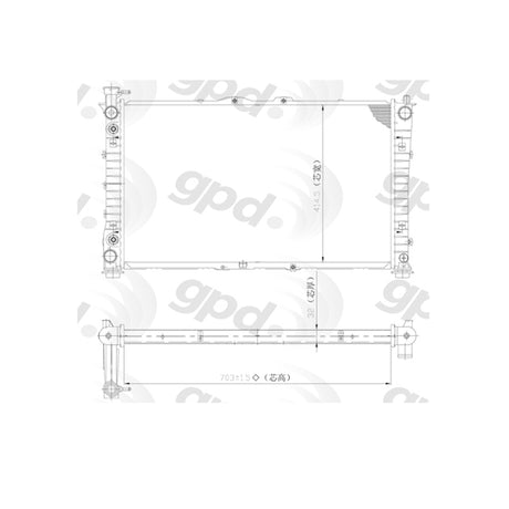 Radiator 03-06 Kia Sorento 3.5L A/t 24-80943