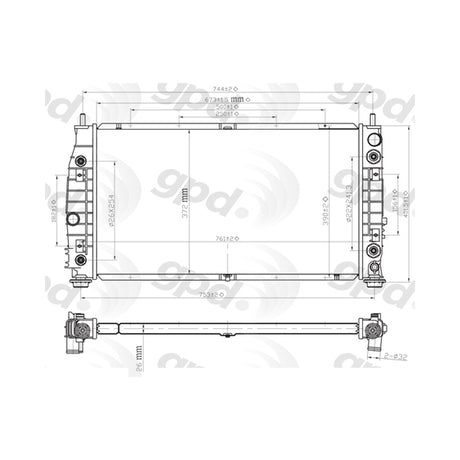 Radiator 98-04 Intrepid 2.7L 24-80962