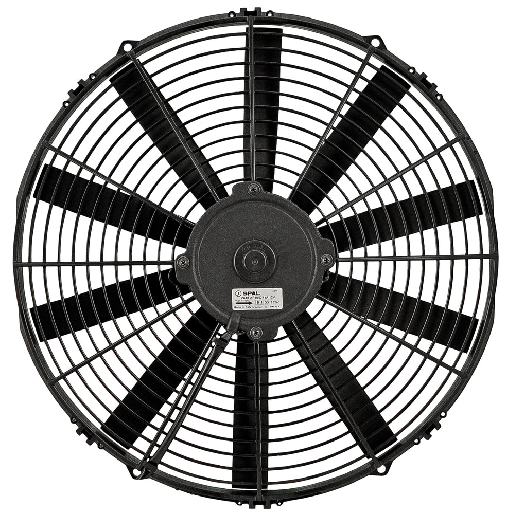 FAN ASSEMBLY 13inPUSHER STRAIGHT BLADE LOW PROFILE 12V 25-11138