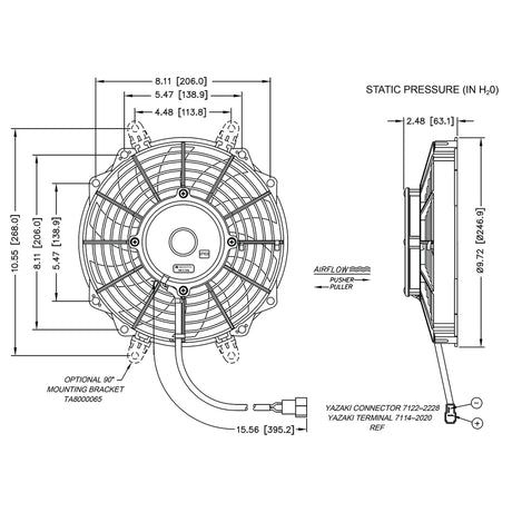 FAN ASSEMBLY 9in 12V PULLER REV 25-14808