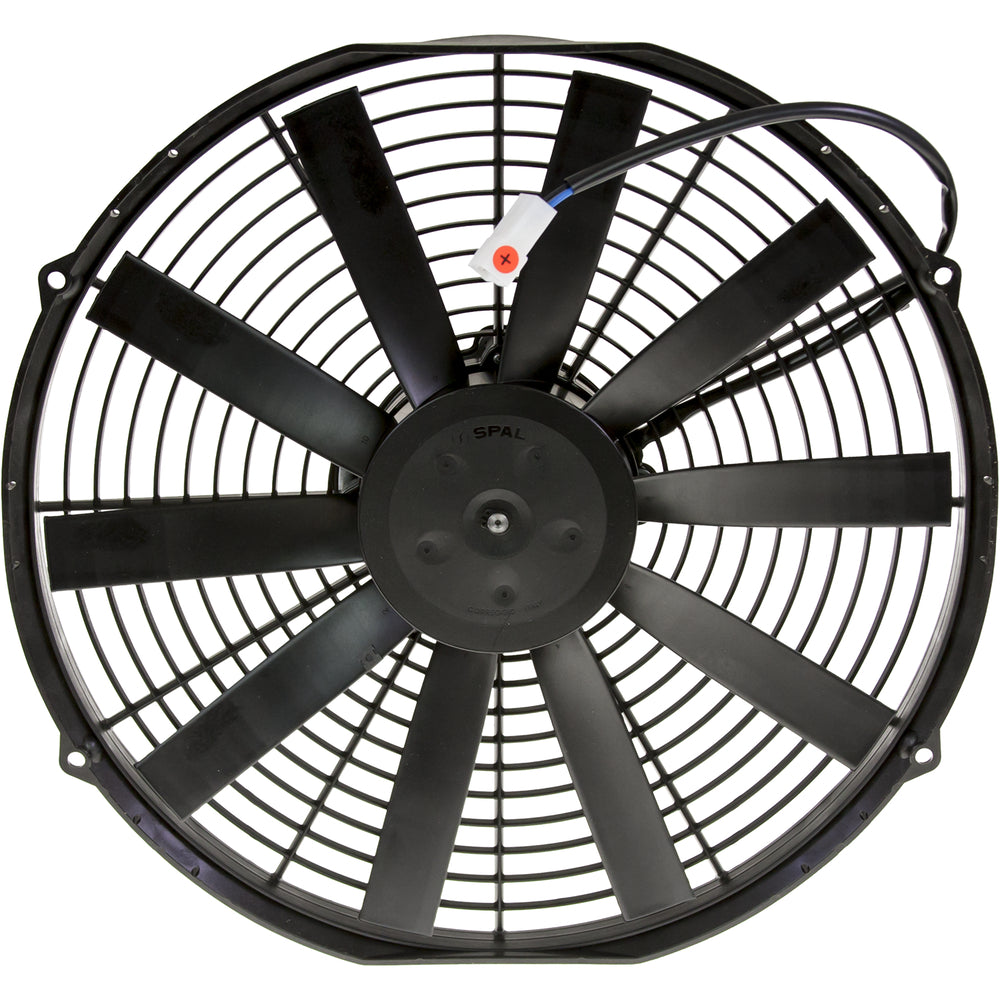 FAN ASSEMBLY 14in PUSHER 12V STRAIGHT MED PROFILE 25-14924-S
