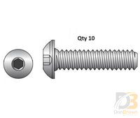 25345Ks - 10 - Bolt - 1/2 - 13X1’Bhcs Nylk/Bk Znc Wheelchair Parts