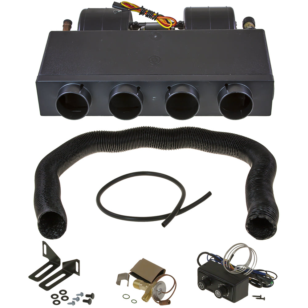 EVAPORATOR ASSEMBLY H/C 17in W/4 FLEX HOSE OUTLETS OET 4032 27-40028-HC