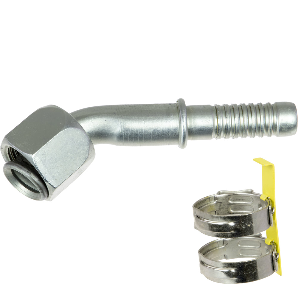 FTG 45 DEG #10 FFLx#10 AIROCRIMP W/CLAMP 35-AN1113C