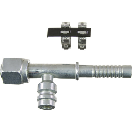 FTG STR #8 FOR x #8 W/R134 PORT AIR-O-CRIMP 35-AN1302-3C