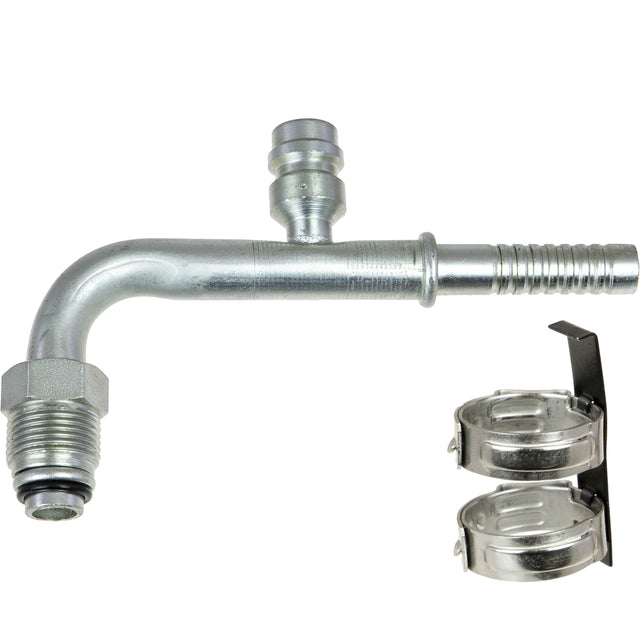 FTG 90DEG #8MOR x #8 W/R134 PORT AIR-O-CRIMP 35-AN1422-3C