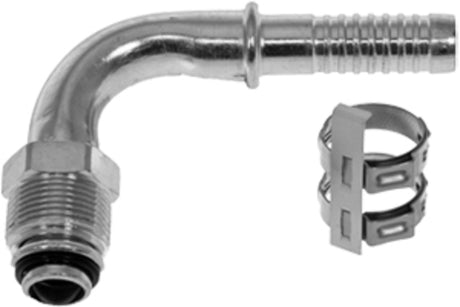 FTG 90DEG #10MOR x #10 AIR-O-CRIMP W/CLAMP 35-AN1423C