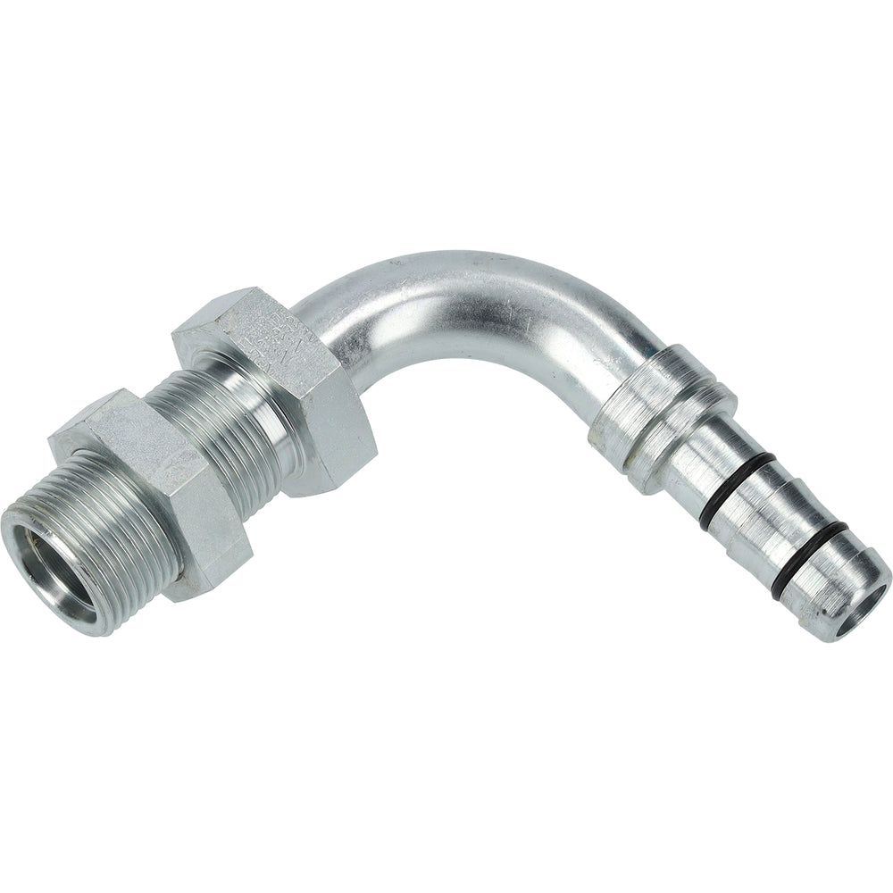 FTG BULKHEAD #12 90DEG MALE x #12 EZ CLIP HOSE 35-EZ1730