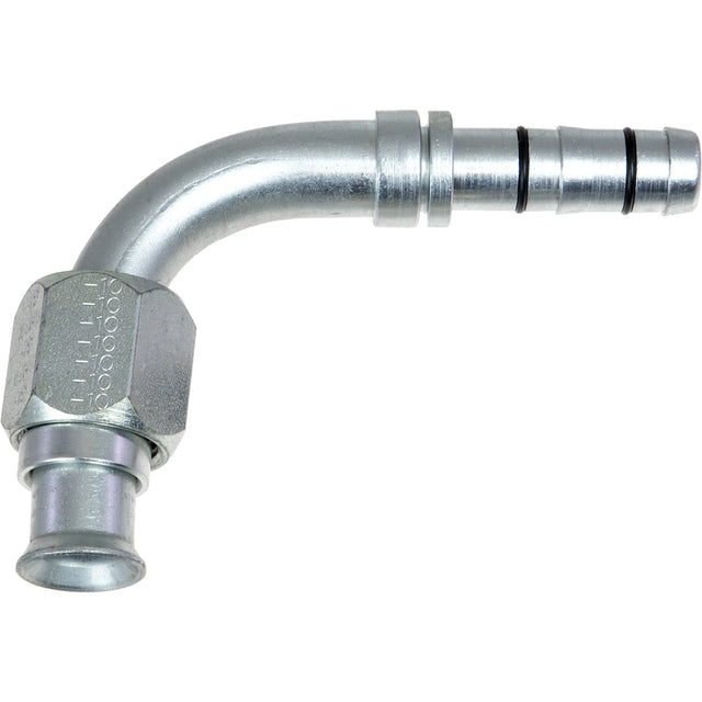FTG FEMALE FLARE JIC 90DEG x #10 EZ CLIP HOSE 35-EZ6220
