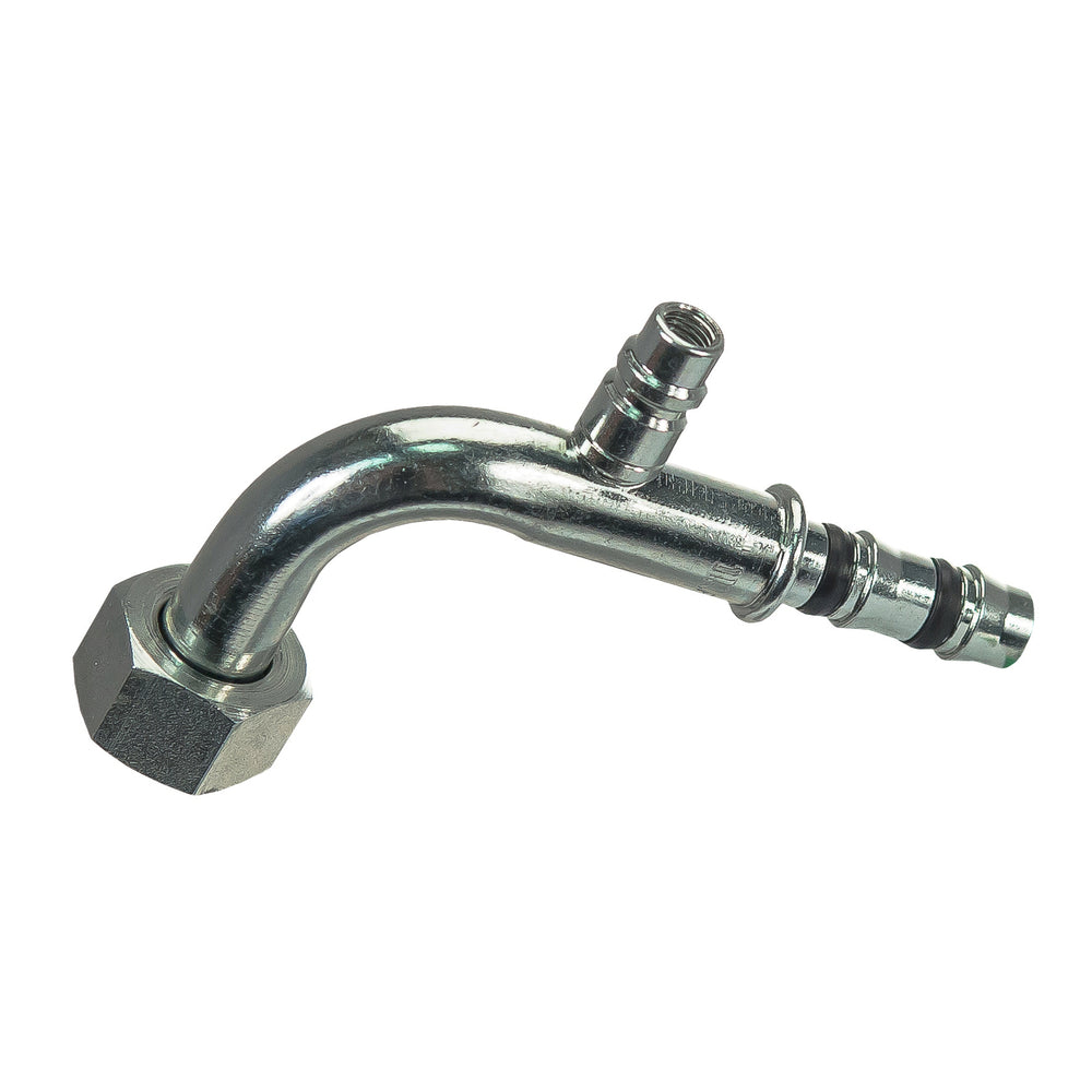 FTG 90° #10 FOR x #10 QC HOSE W/PORT 35-QC1323-3