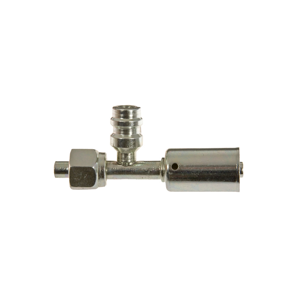 FITTING #8FOR/LP x #8BL STRT R134A SV STEEL 35-S1302-3