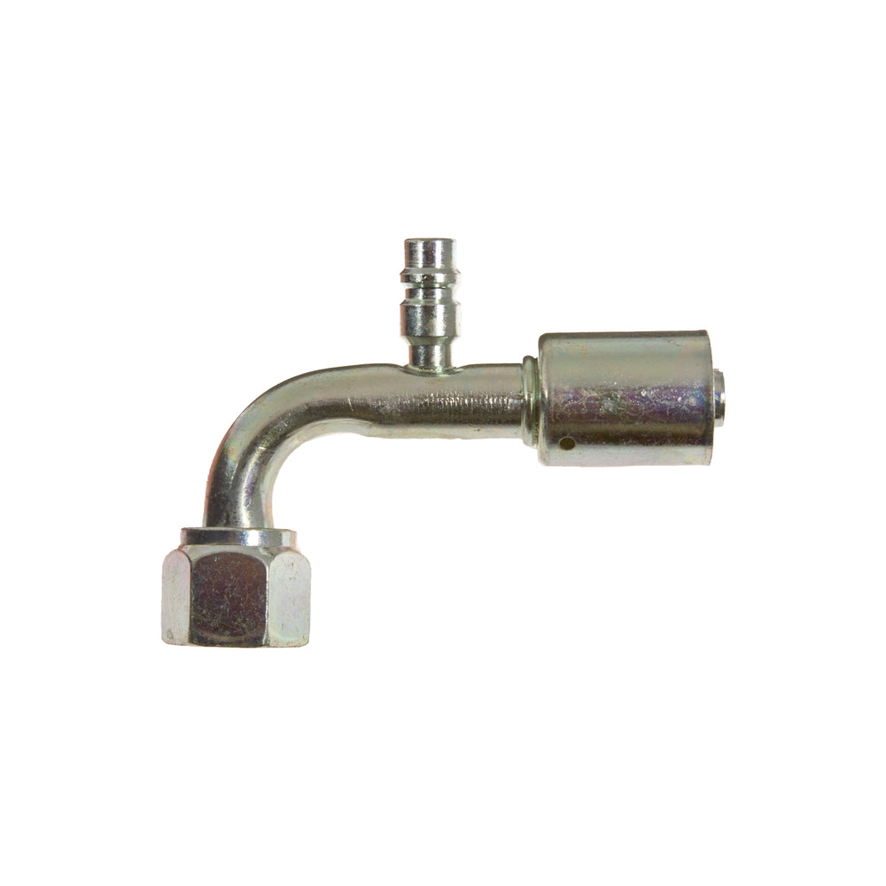 FITTING BL 90º #10FOR/LP x #10BL R134A SV STEEL 35-S1323-3