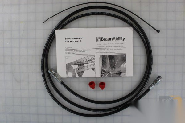 403367A086KS Hose ASSY 1/8 High Pressure Lifting Cyl Kit Shipping - Don Brown Bus Parts