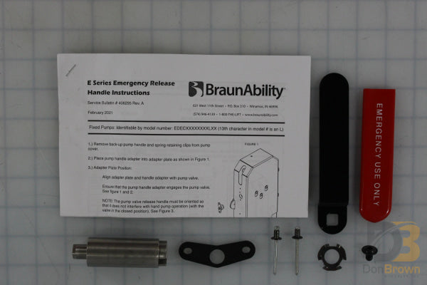 405179Ks Kit Handle Manual Dn E-Series /moveable Ship Out Wheelchair Parts