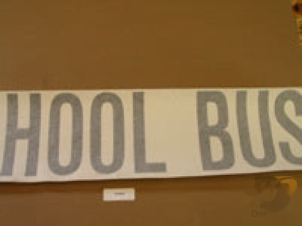 410940 Collins DECAL"SCHOOL BUS"8"X35.5X1.25"