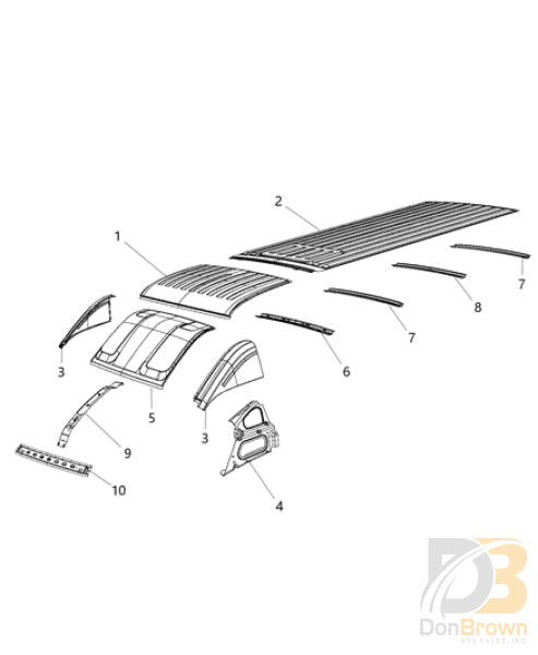 68134792AA Roof Panel