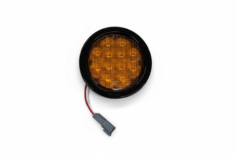 100TS0013 HLE 4" Round Amber Turn Light W/ Plug - Don Brown Bus Parts