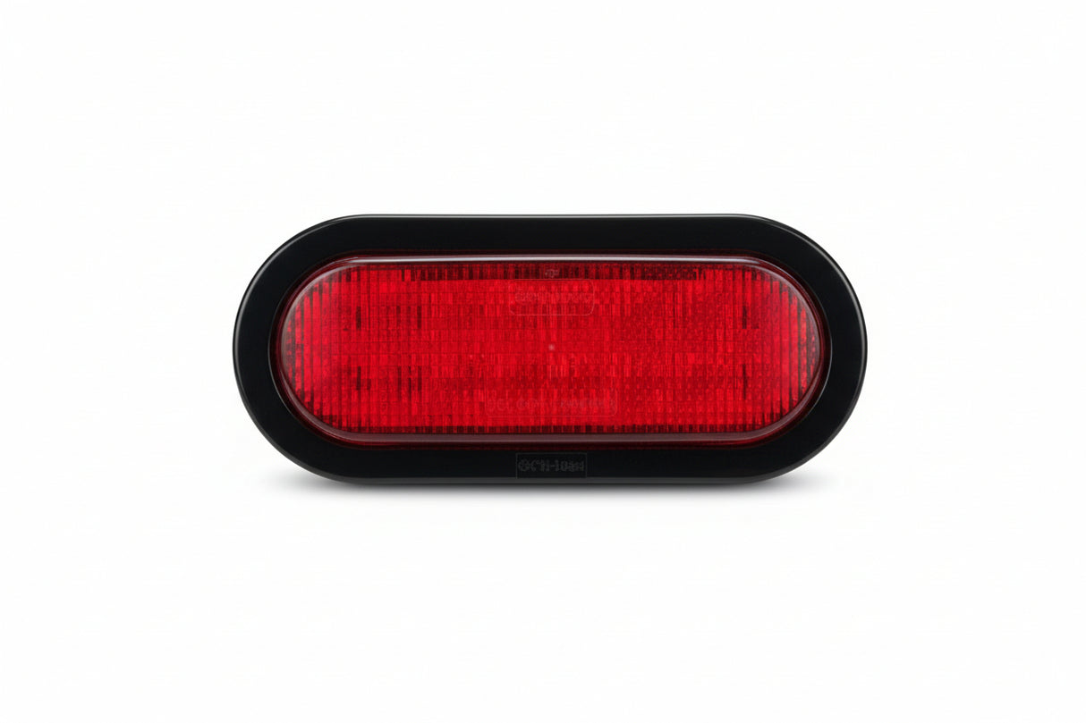 100CS0014 HLE Oval Stop-Tail Turn Red Light W/ Plug (3rd Brake Light) - Don Brown Bus Parts