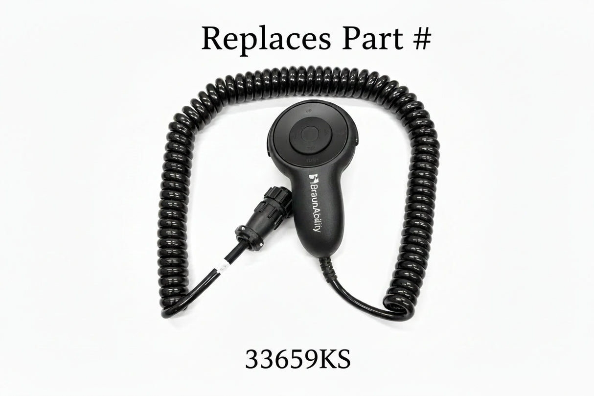 33659KS HAND PENDANT ASSY. KIT BRAUN LIFT New Part # 407609AKS - Don Brown Bus Parts