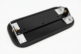 530 Rosco Assembly, Mirror, 6"x16", Flat, Black W/Bkt, Interior Safety Glass