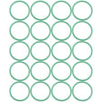 20 Pk Green HNBR O-ring Ford/chrysler A/C Valves MT0033