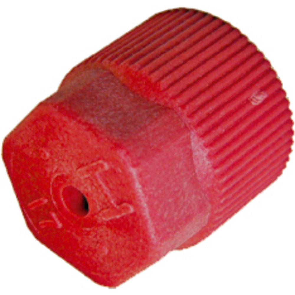 5 Pk R134A Valve Cap - Red M8X1 High Side Quick MT0069